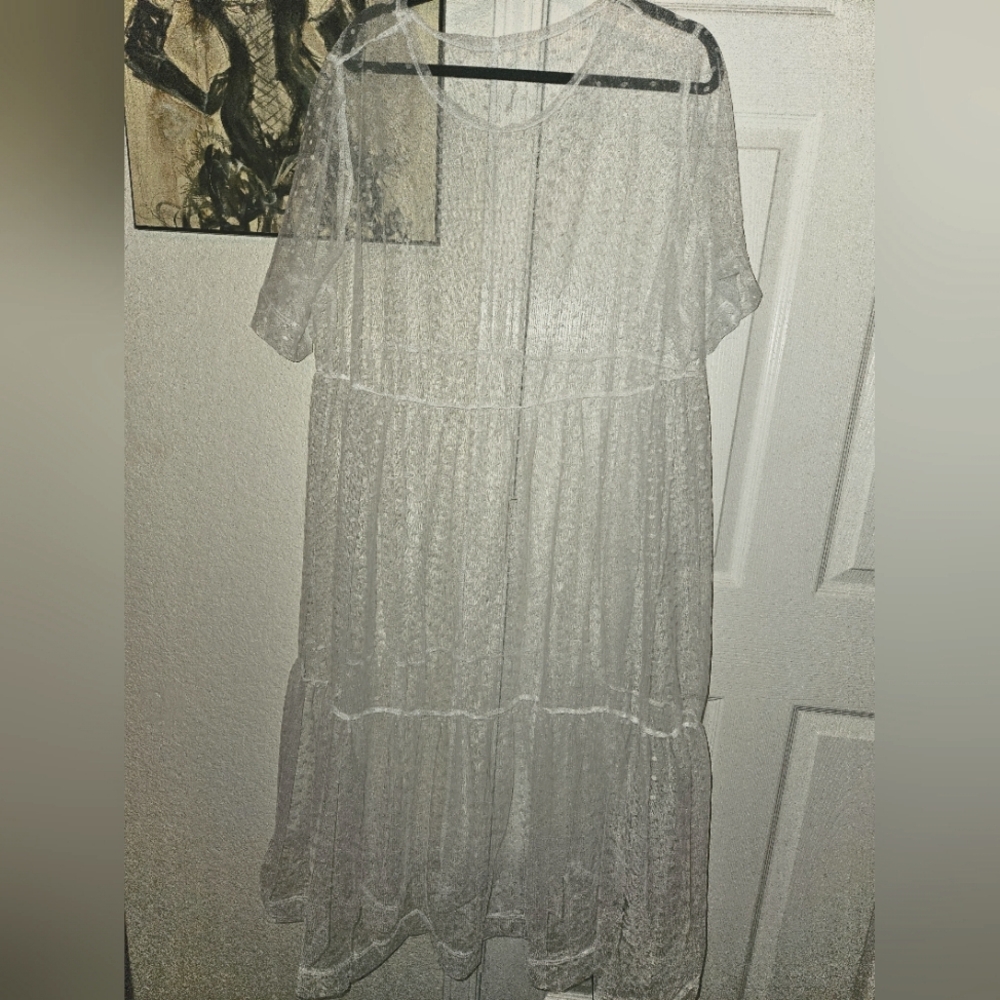 White see thru maxi